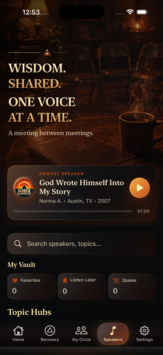 Sober Sunrise speaker library